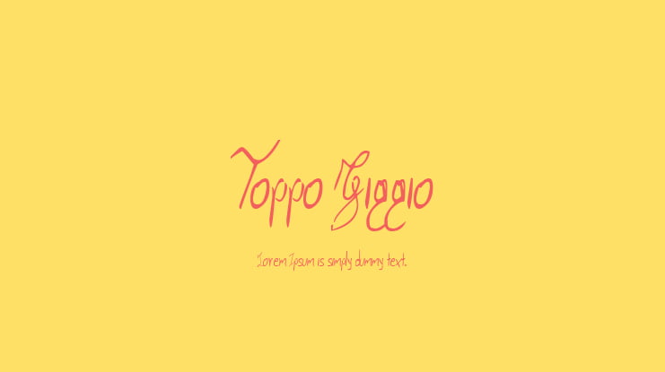 Toppo Giggio Font