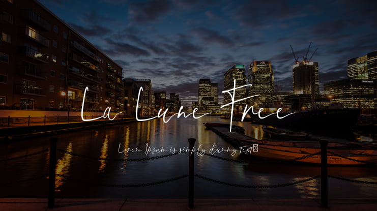 La Lune Free Font