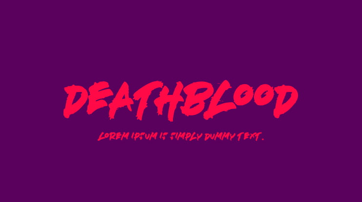 DEATHBLOOD Font