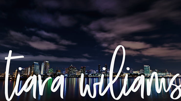 tiara wiliams Font