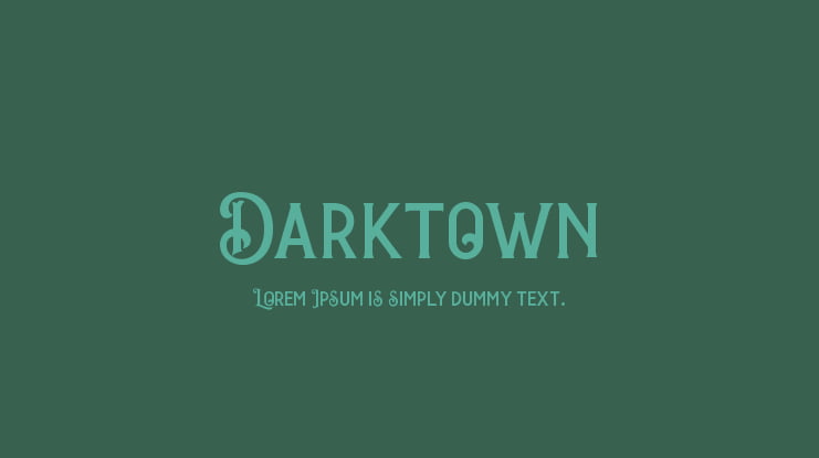 Darktown Font