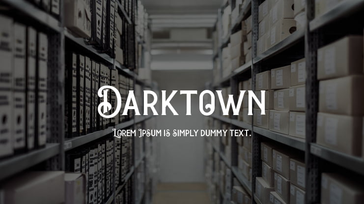 Darktown Font