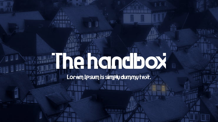 The handbox Font