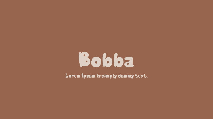 Bobba Font