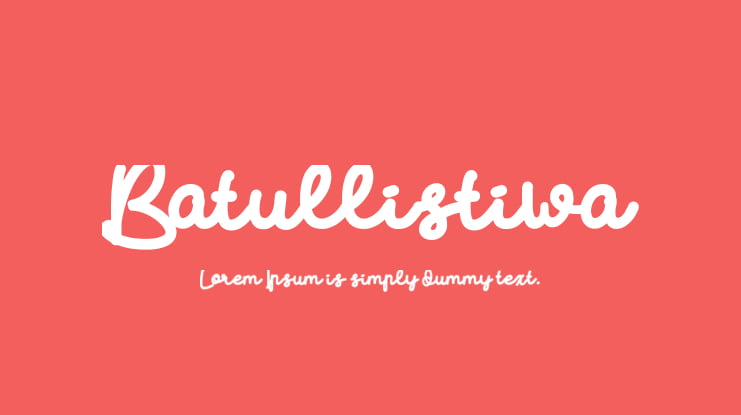 Batullistiwa Font