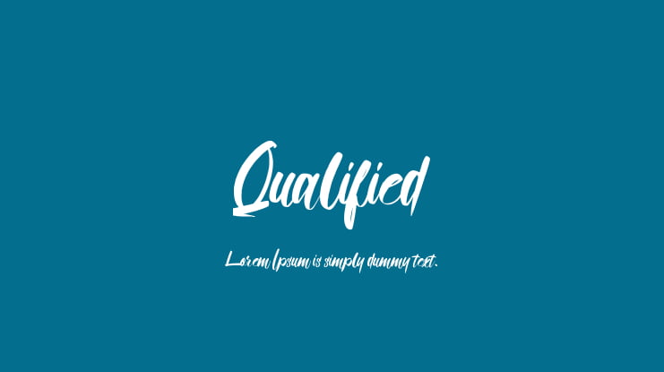 Qualified Font