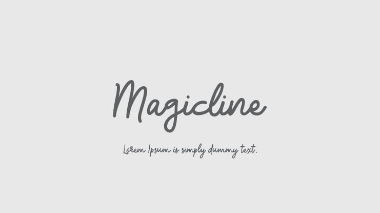 Magicline Font