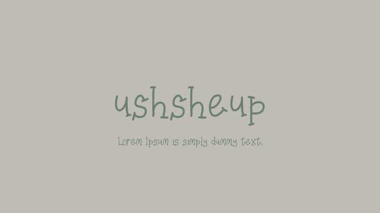 ushsheup Font