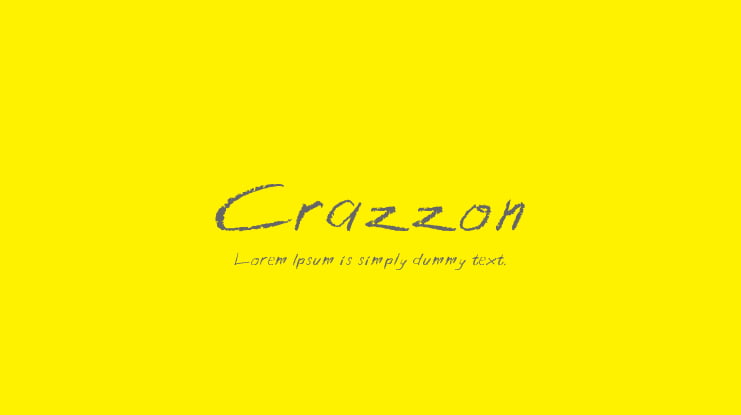 Crazzon Font