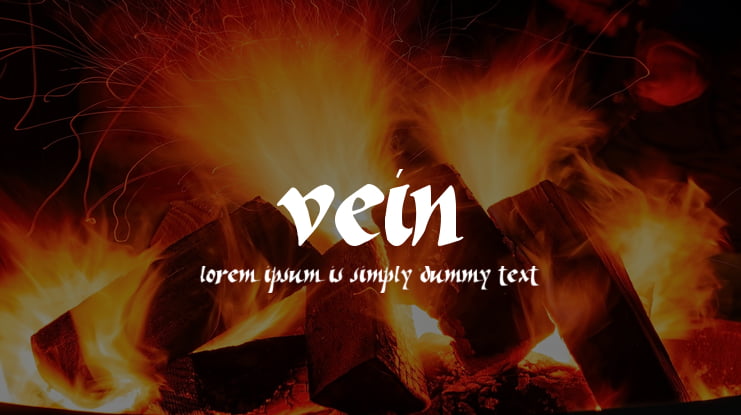 Vein Font