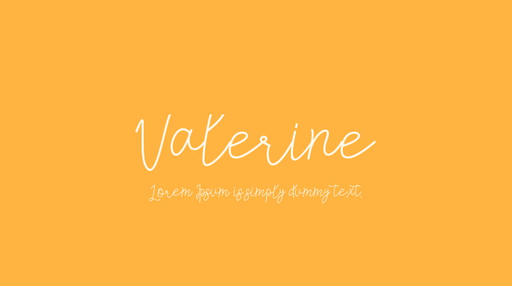 Valerine Font