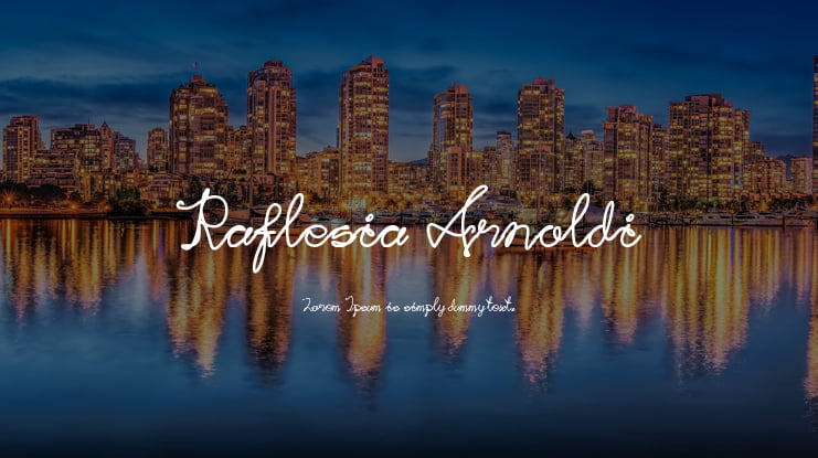 Raflesia Arnoldi Font