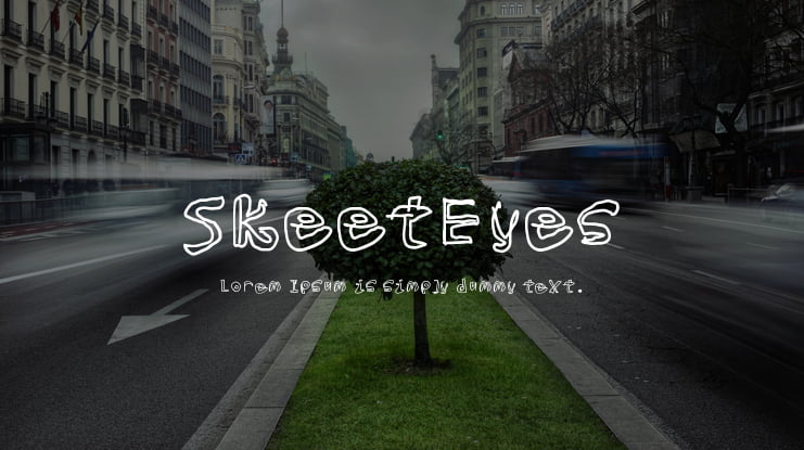 SkeetEyes Font