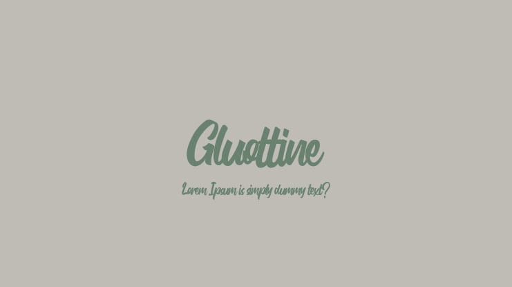 Gluottine Font