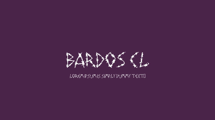 Bardos Cl Font