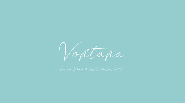 Vontana Font