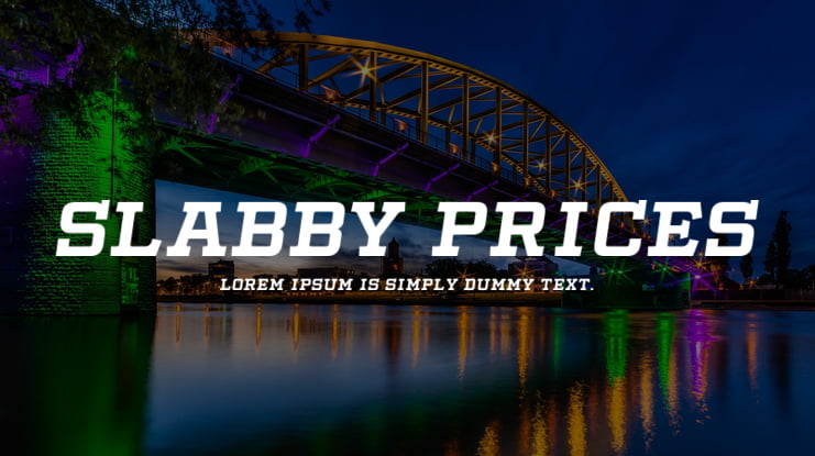 Slabby Prices Font Family