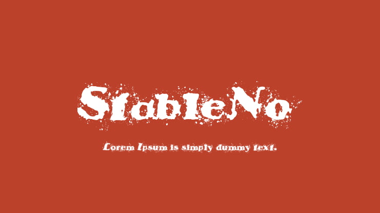 StableNo Font