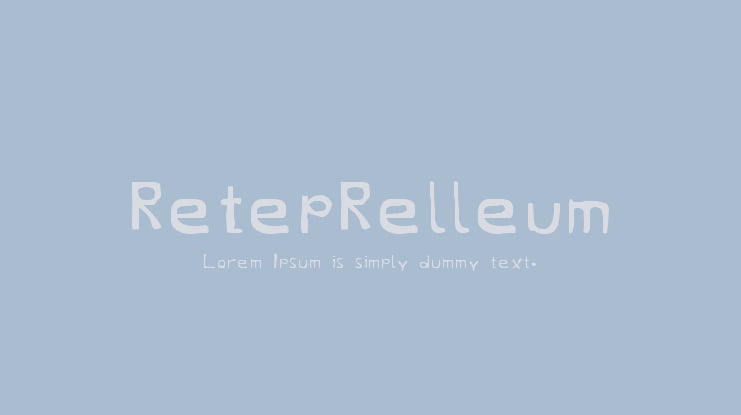 RetepRelleum Font