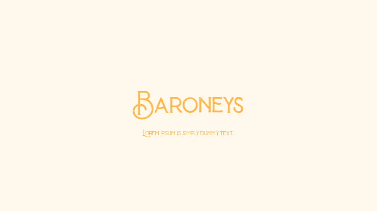 Baroneys Font