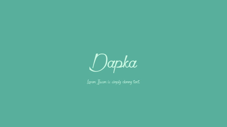 Dapka Font : Download Free for Desktop & Webfont