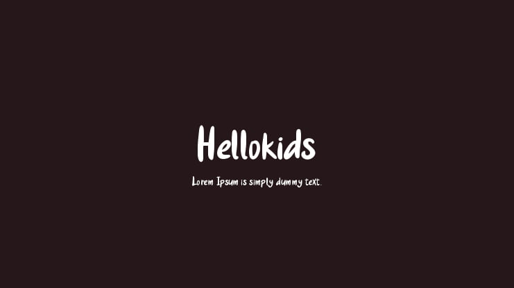 Hellokids Font