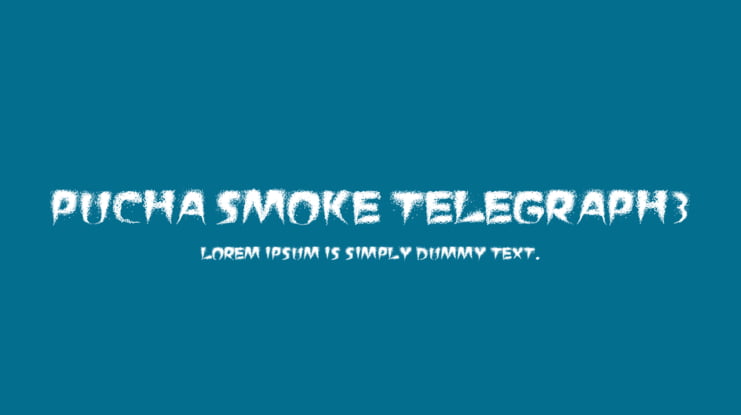 PUCHA SMOKE TELEGRAPH3 Font