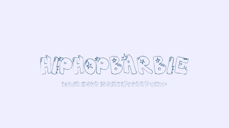 hiphopbarbie Font