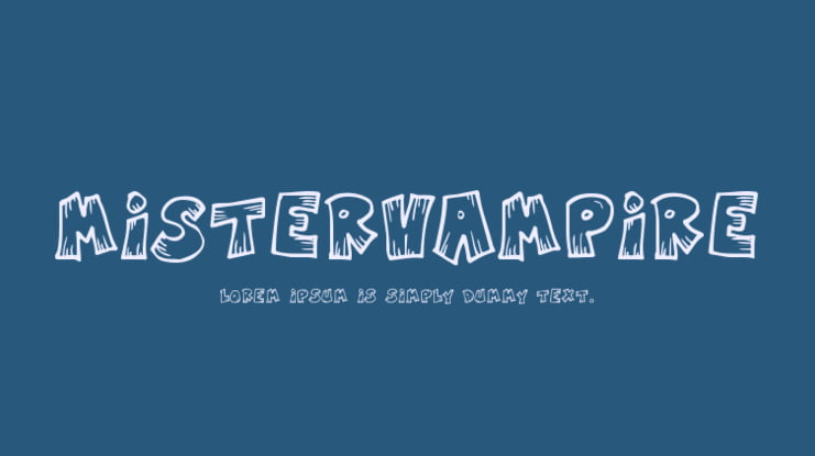 MisterVampire Font