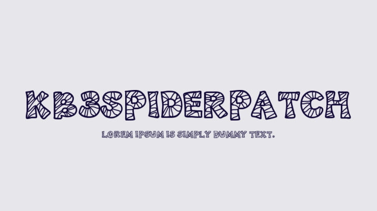 KB3SpiderPatch Font