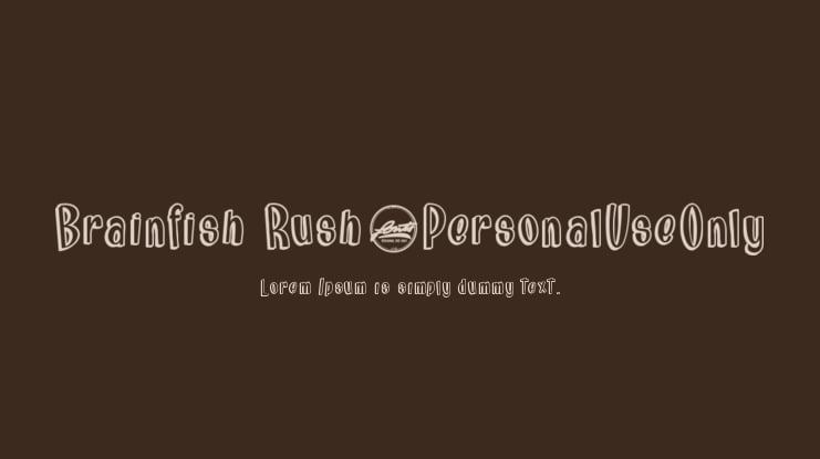 Brainfish Rush_PersonalUseOnly Font