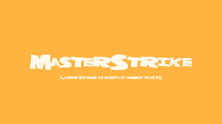 MasterStrike Font