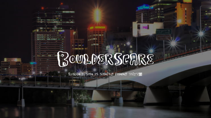 BoulderScare Font