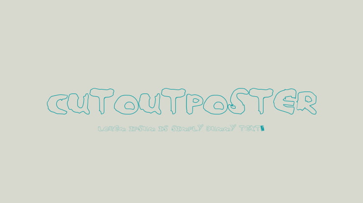 CutoutPoster Font