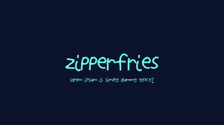 ZipperFries Font