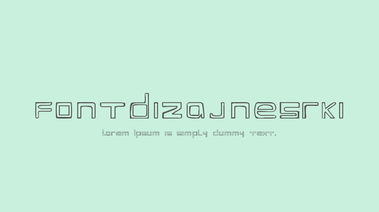 fontdizajnesrki Font