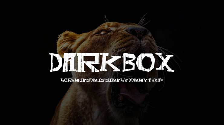 DarkBox Font