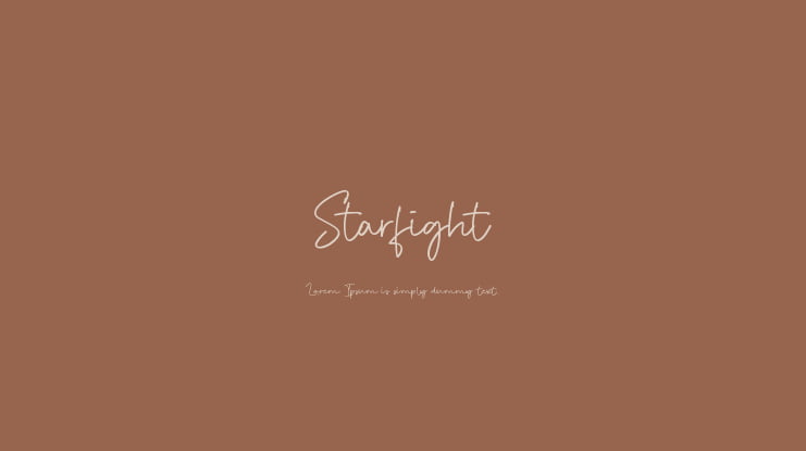 Starfight Font