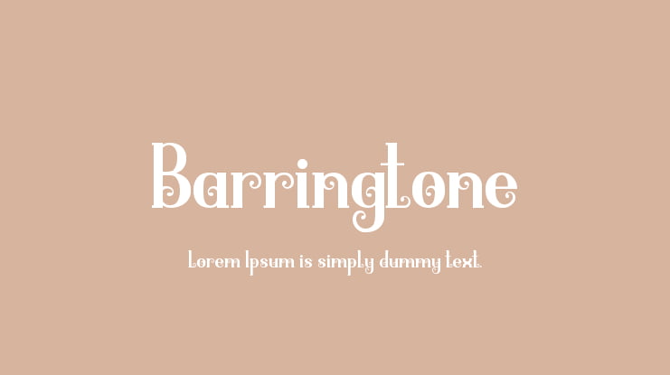 Barringtone Font