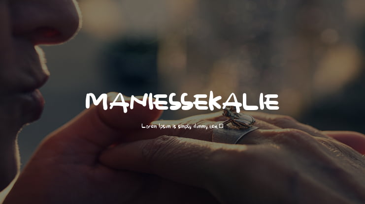 MANIESSEKALIE Font