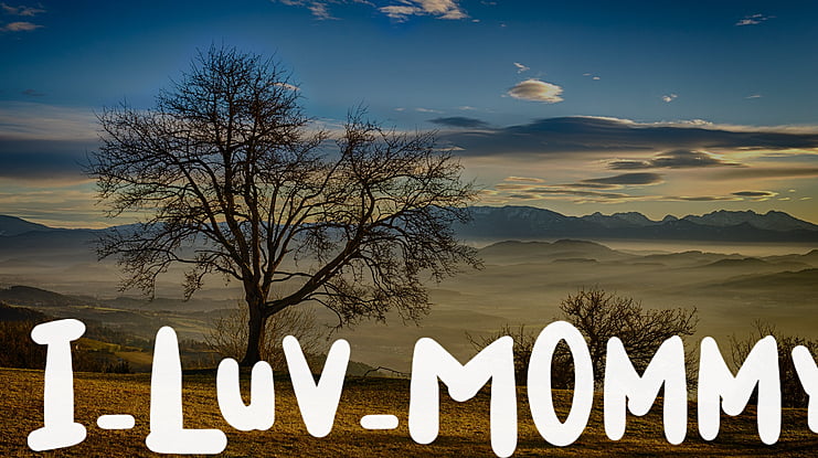 I_Luv_Mommy Font