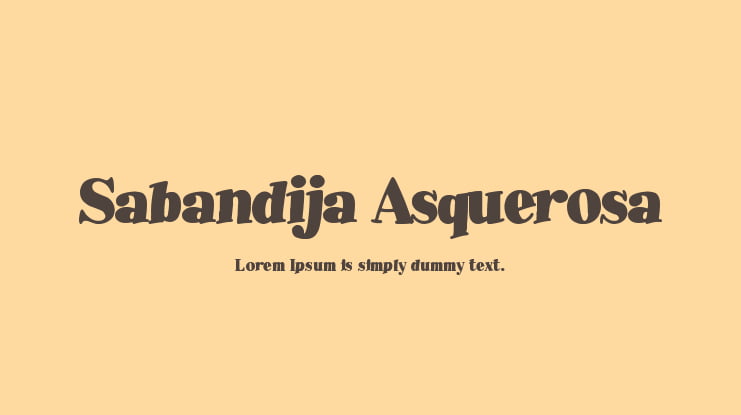 Sabandija Asquerosa Font