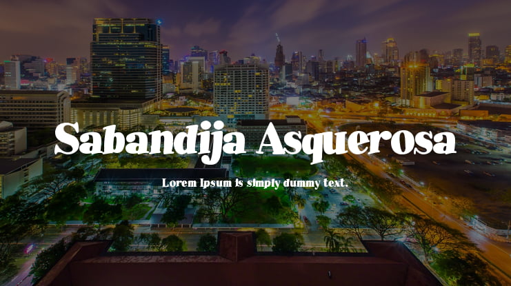 Sabandija Asquerosa Font