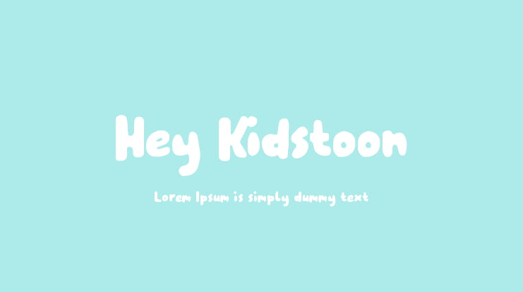 Hey Kidstoon Font