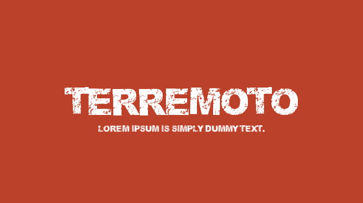 Terremoto Font