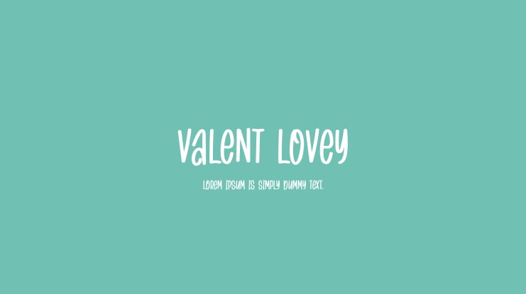 VALENT LOVEY Font