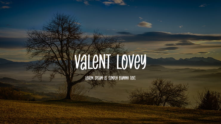 VALENT LOVEY Font