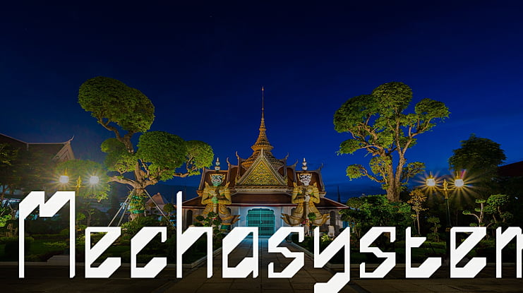 Mechasystem Font