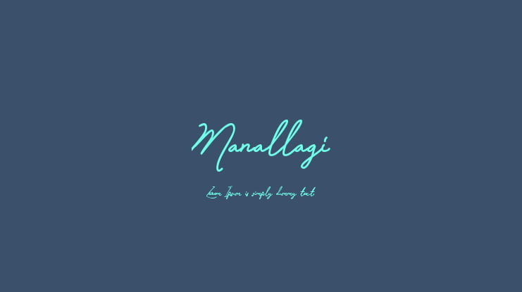 Manallagi Font