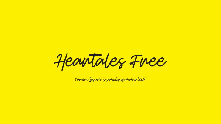 Heartales Free Font